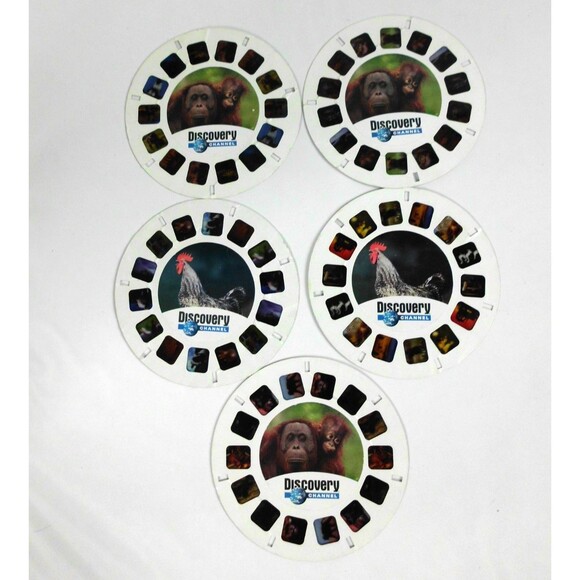 Vintage Discovery Channel View Master Reel Reels Lot of 5 Animals - Picture 1 of 6